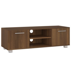 Meuble TV Chêne marron 110x40x35 cm Bois d'ingénierie