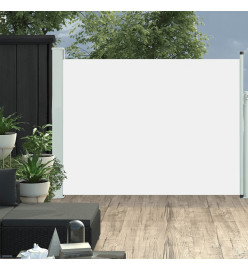 Auvent latéral rétractable de patio 140x500 cm Crème