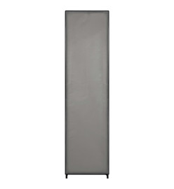 Garde-robe avec 4 compartiments Gris 175x45x170 cm