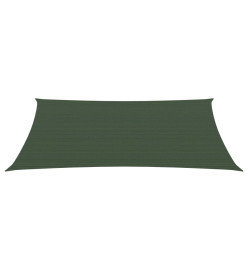 Voile d'ombrage 160 g/m² Vert foncé 3,5x4,5 m PEHD