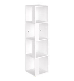 Armoire d'angle Blanc 33x33x132 cm Aggloméré