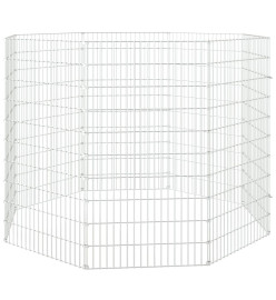 Cage à lapin 8 panneaux 54x100 cm Fer galvanisé