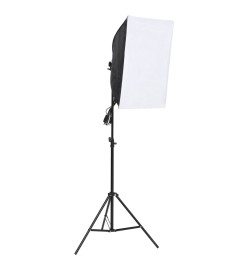 Kit de studio photo avec boîte à lumière et toile de fond