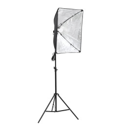 Kit de studio photo avec boîte à lumière et toile de fond