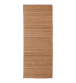 Tapis en bambou 100x160 cm Marron