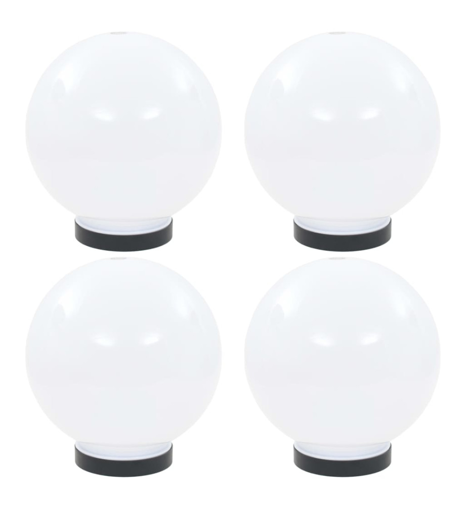 Lampes à LED sous forme de boule 4 pcs Sphérique 20 cm PMMA