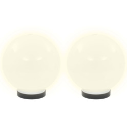 Lampes à LED sous forme de boule 4 pcs Sphérique 20 cm PMMA