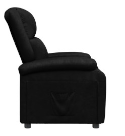 Fauteuil inclinable Noir Similicuir