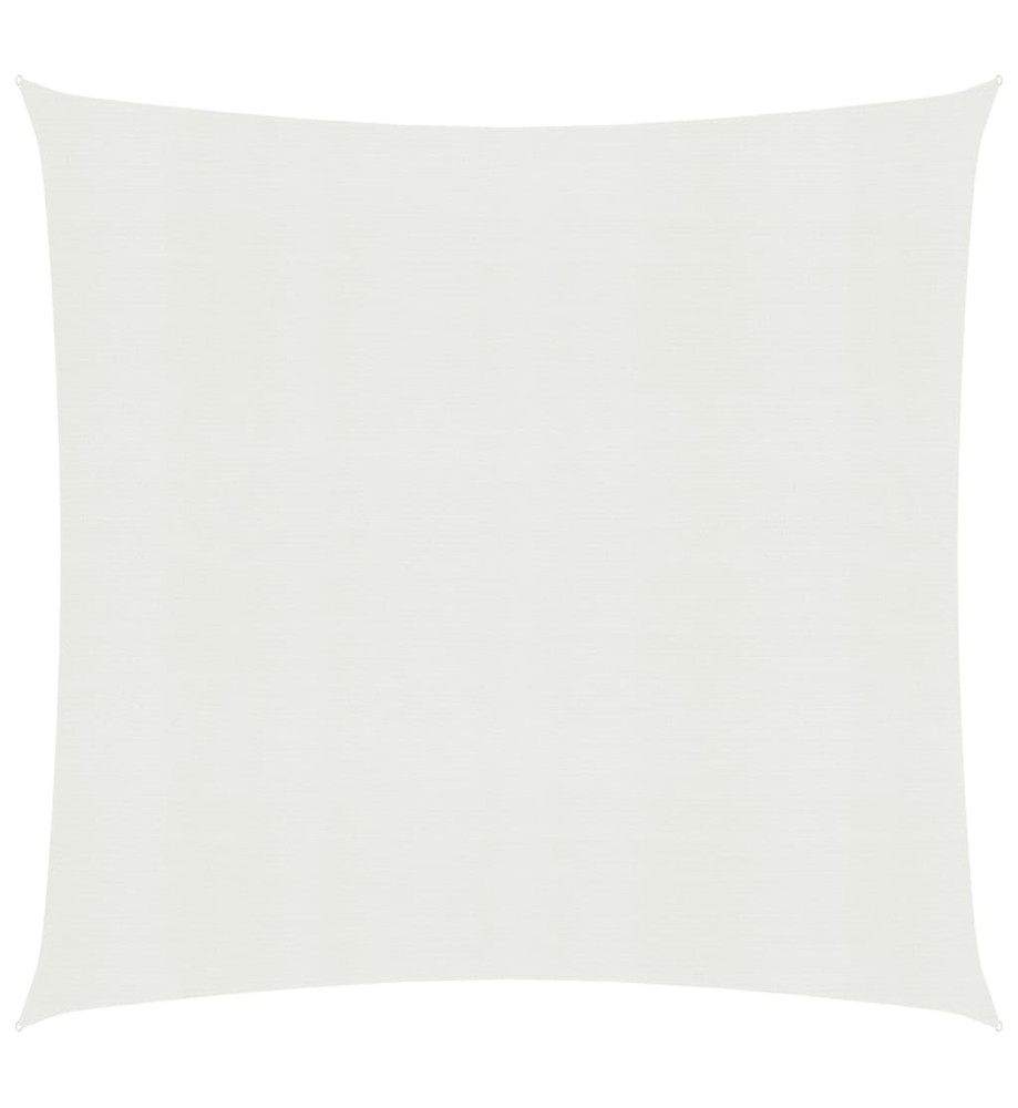 Voile d'ombrage 160 g/m² Blanc 4,5x4,5 m PEHD