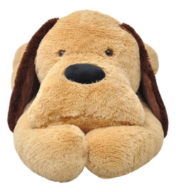 Chien en peluche 120 cm Marron