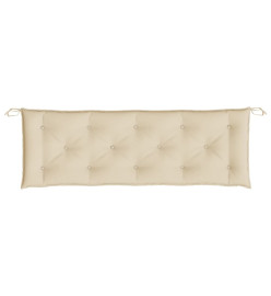 Coussin de banc de jardin beige 150x50x7 cm tissu oxford