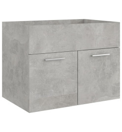 Armoire d'évier Gris béton 60x38,5x46 cm Aggloméré