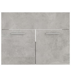 Armoire d'évier Gris béton 60x38,5x46 cm Aggloméré