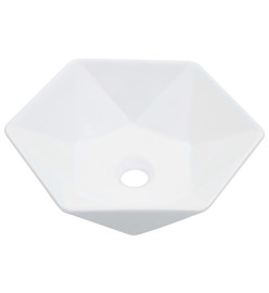 Lavabo 41x36,5x12 cm Céramique Blanc