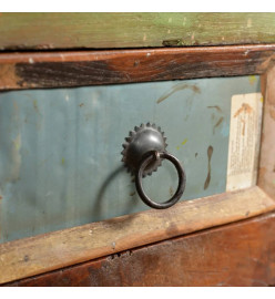 Armoire avec 4 tiroirs Bois massif de récupération