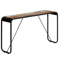 Table console 140x35x76 cm Bois de récupération massif