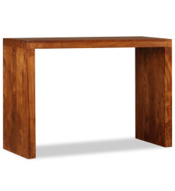 Table console Bois massif avec finition miel 110x40x76 cm