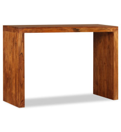 Table console Bois massif avec finition miel 110x40x76 cm