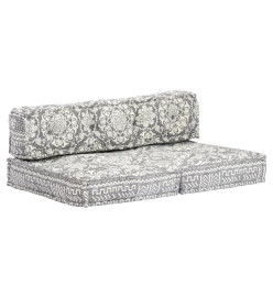 Pouf Gris clair Tissu