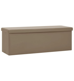 Banc de rangement pliable Cappuccino PVC