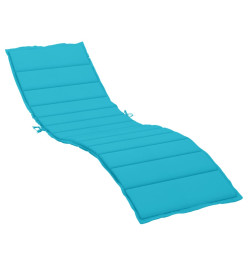 Coussin de chaise longue turquoise tissu oxford