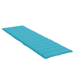 Coussin de chaise longue turquoise tissu oxford