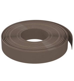 Bordures de jardin 2 pcs marron 10 m 10 cm polyéthylène