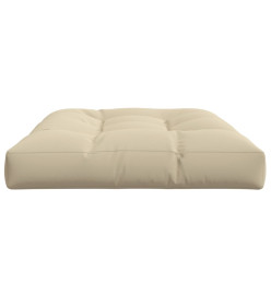 Coussin de palette beige 120x80x12 cm tissu