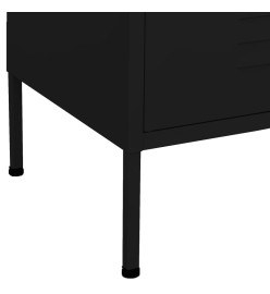 Armoire de rangement Noir 80x35x101,5 cm Acier