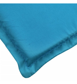 Coussin de chaise longue bleu 200x50x3 cm tissu oxford