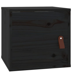 Armoire murale Noir 31,5x30x30 cm Bois de pin massif