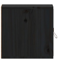 Armoire murale Noir 31,5x30x30 cm Bois de pin massif