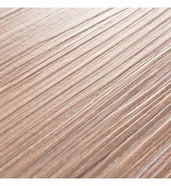 Planche de plancher PVC autoadhésif 5,02 m² 2 mm Marron chêne