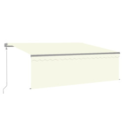 Auvent automatique rétractable avec store 4,5x3 m Crème