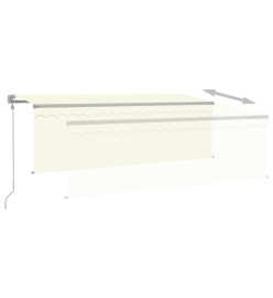 Auvent automatique rétractable avec store 4,5x3 m Crème