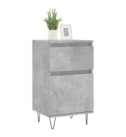 Buffet gris béton 40x35x70 cm bois d'ingénierie