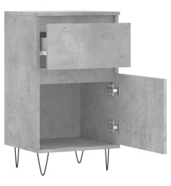 Buffet gris béton 40x35x70 cm bois d'ingénierie