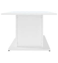 Table basse Blanc 102x55,5x40 cm Aggloméré