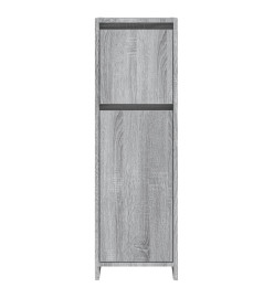 Armoire de bain Sonoma gris 30x30x95 cm Bois d'ingénierie