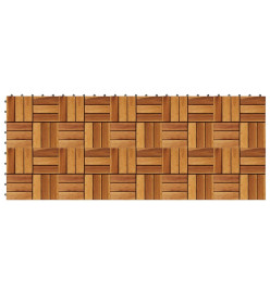 Carreaux de terrasse 30x30 cm 10 pcs Acacia