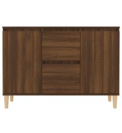 Buffet Chêne marron 103,5x35x70 cm Bois d'ingénierie