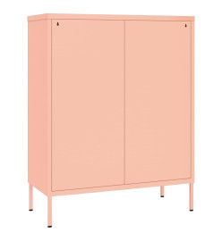 Armoire à tiroirs Rose 80x35x101,5 cm Acier