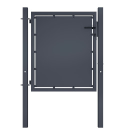 Portail de jardin Acier 100 x 75 cm Anthracite