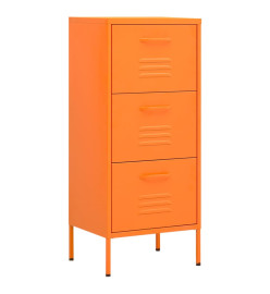 Armoire de rangement Orange 42,5x35x101,5 cm Acier