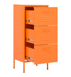 Armoire de rangement Orange 42,5x35x101,5 cm Acier