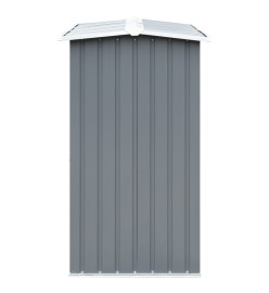 Abri de stockage de bois Acier galvanisé 172x91x154 cm Gris