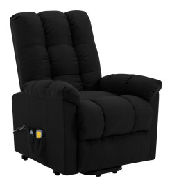 Fauteuil de massage Noir Tissu