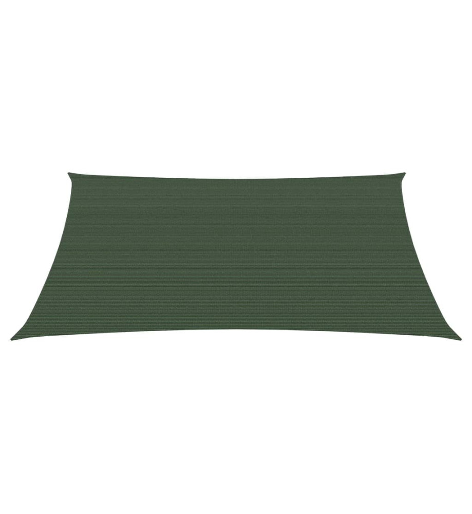 Voile d'ombrage 160 g/m² Vert foncé 3/4x3 m PEHD