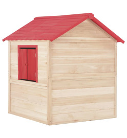 Maison de jeu pour enfants Bois de sapin Rouge