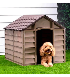 Niche pour chien Marron 86x84x82 cm Polypropylène